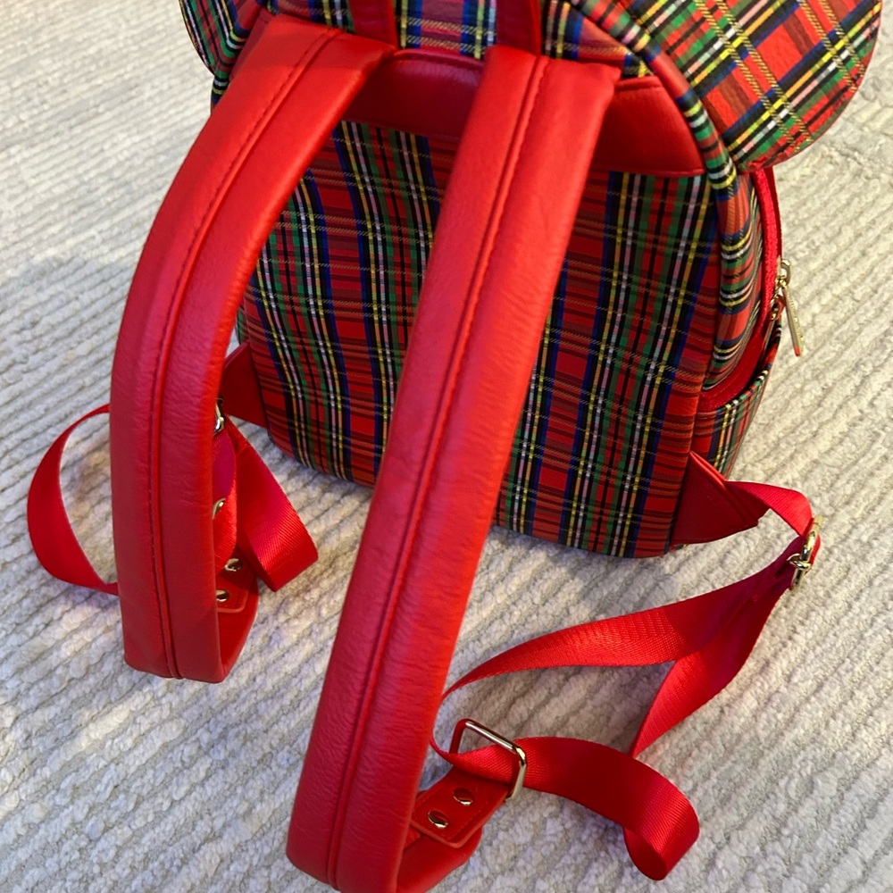 Disney Plaid Kids Backpack with Ears - Picture 4 of 9
